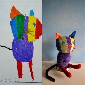 15 dibujos convertidos en tiernos peluches