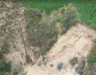 Deslave en Alausí, provincia de Chimborazo.