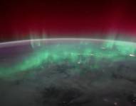 La NASA difunde nueva toma de auroras boreales vistas desde la Estación Espacial.
