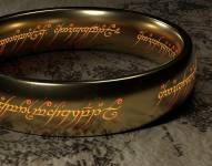 Anillo de la trilogía de “El Señor de los Anillos”.
