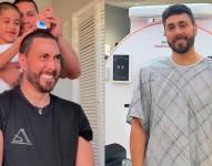 Chicho Trujillo se mostró con el cabello rapado antes de comenzar su quimioterapia.