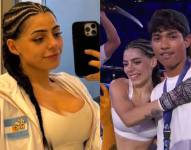 Milica junto a Ángel Avid en el Supernova Strikers.