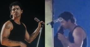 Los Jonas Brothers dieron su más reciente concierto en Los Ángeles.