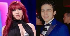 Yeri Mua y Víctor Ordoñez, conocido como Lonche de Huevito.