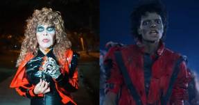 La Tigresa del Oriente caracterizada como Michael Jackson.