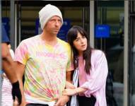 Chris Martin y Dakota Johnson en 2024.