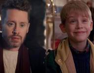 Macaulay Culkin en el anuncio (i) y en la película original (d).