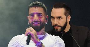 Maluma se presentó en la ciudad de San Salvador, capital de El Salvador.