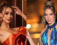 Samantha Quenedit (i) y Flavia López (d), representantes de Ecuador y Perú respectivamente.