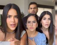 De izquierda a derecha: Michela, Iesmin, Valeria Moreira y Farid.