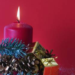 Las velas forman parte de la celebración del Adviento.