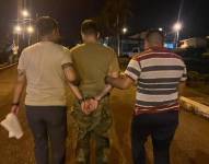 El militar detenido por filtrar información de un operativo de las FF.AA., en Los Ríos, en mayo de 2025.