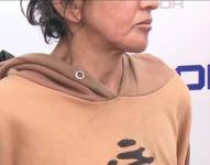 Imagen de Graciela Jacqueline R., una mujer que reclutó a menores de edad en Durán, tras ser capturada el lunes 8 de septiembre.