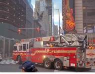 Los bomberos acudieron de inmediato al centro de Manhattan.