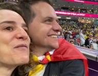 'Influencer' Jero Freixas estuvo en el partido inaugural del mundial, apoyando a Ecuador