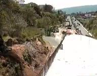 Trabajos en la vía Lola Quintana