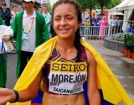Glenda Morejón ganó la medalla de oro en los 20 km.