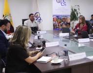 La reunión de los integrantes del Cppcs, en Quito.