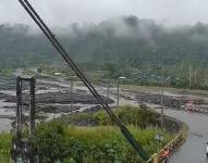 Imagen captada por las cámaras del ECU 911 del puente sobre el río Upano.