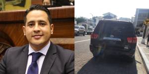 Ronny Aleaga y blindado negro entregado por Leandro Norero.