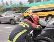 Los bomberos atendieron un siniestro de tránsito, el pasado 20 de noviembre.