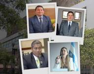 Composición fotográfica de los jueces vinculados en el caso Purga.