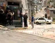 La escena del crimen en La Ferroviaria.