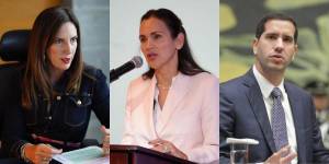 En imagen, de izquierda a derecha: Alegría Crespo, Inés Manzano y Roberto Luque.