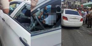 El funcionario fue atacado mientras circulaba dentro de un vehículo por las calles Sucre y Rocafuerte.