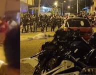 Imágenes del lugar de los hechos en Manta (Manabí).