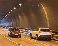 El interior del túnel de Guayasamín que se cerrará durante 13 horas.