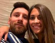 Archivo. Lionel Messi y Antonella Roccuzo en una selfie.