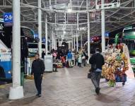La estación interprovincial de Quitumbe, al sur de Quito.