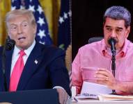 Presidente de Estados Unidos, Donald Trump y el presidente de Venezuela, Nicolás Maduro