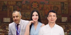 De izquierda a derecha: Fernando Jaramillo, Noemí Cabrera y Alex Morán.