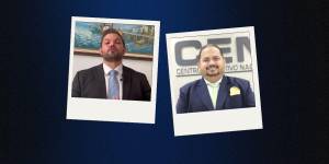 Mario Cuvi (izq.) y Juan Carlos Rodríguez, autoridades designadas por el Ministerio de Educación.