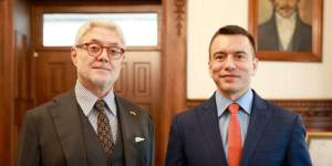 La reunión de trabajo con Giovanni Melillo, Procurador Nacional Antimafia y Antiterrorismo de Italia.