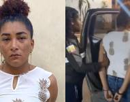 La sospechosa fue detenida en un operativo en Durán.