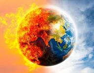 Imagen referencial a las altas temperaturas a las cuales está sometida la tierra, debido al calentamiento global provocado por los gases de efecto invernadero.