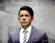 El ministro de Gobierno, Francisco Jiménez, durante la entrevista en el programa Contacto Directo. Ecuavisa/Jhosue Vite