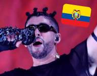 Imagen referencial de Bad Bunny en concierto.