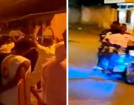 Una caravana de 100 vehículos recorrieron varios sectores de Esmeraldas respaldando el supuesto acuerdo de paz.