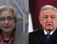Raquel Serur, embajadora de México en Ecuador, y Andrés Manuel López Obrador.