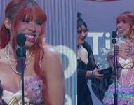 Yeri Mua, ganadora de un galardón.