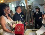 Diana Carrera junto a Carlos José Matamoros en una imagen de archivo.