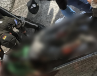 El sospechoso fue herido de bala.