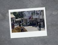 Lugar donde se produjo el sicariato en Manta.