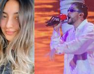 Imagen de Diana Carolina, la joven número 1 en tendencia tras el concierto de Bad Bunny en Quito, Ecuador.
