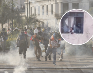 Los manifestantes irrumpieron en su casa con piedras y palos la casa del gobernado de la región peruana de Madre de Dios.