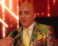 Cristian Castro en el programa 'Canta Conmigo' de la televisión argentina.